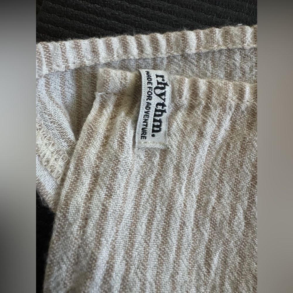 Rhythm Cream cotton striped Skirt - Picture 6 of 13
